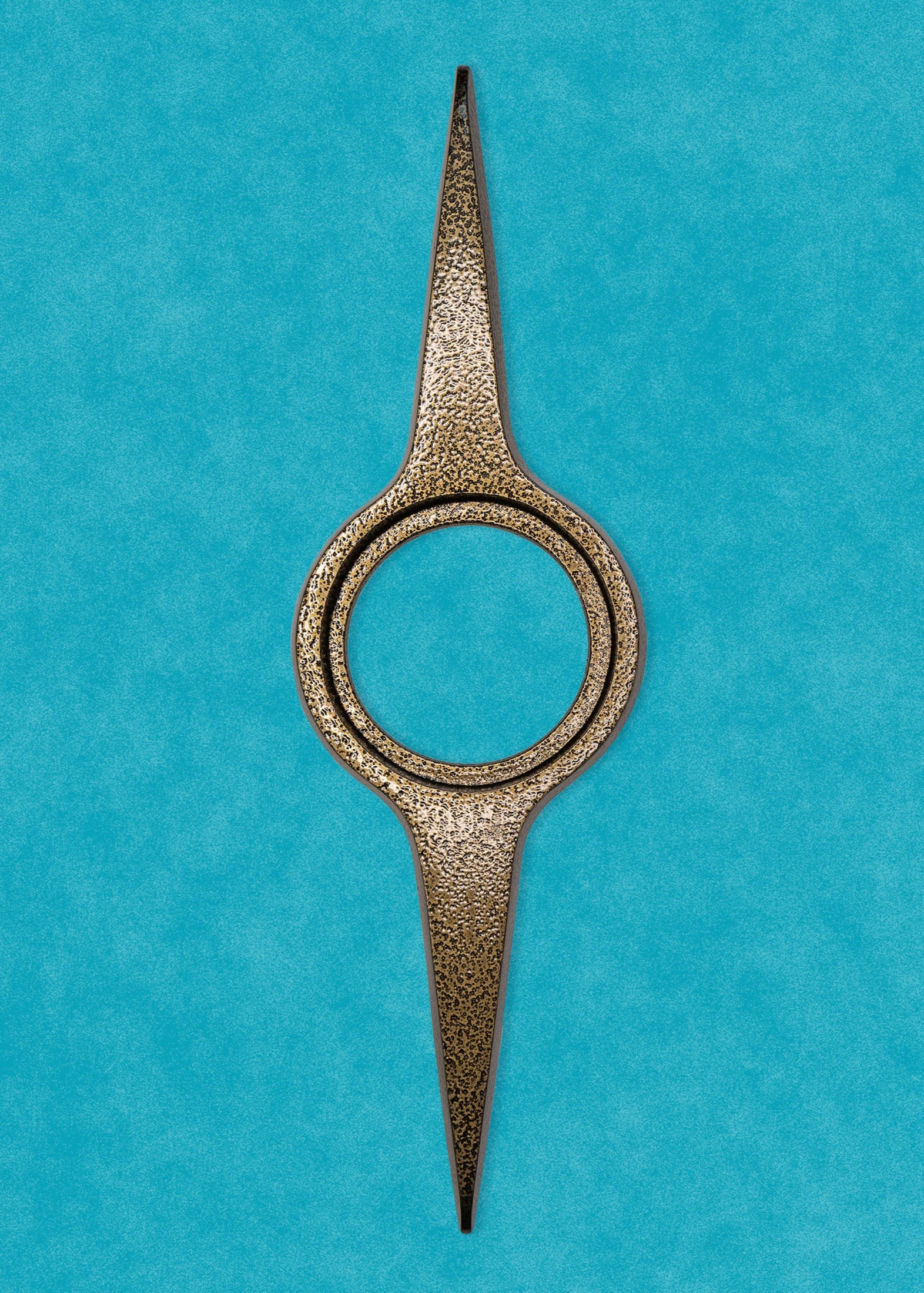 "Zenith" Midcentury Atomic Doorknob Escutcheon Backplate