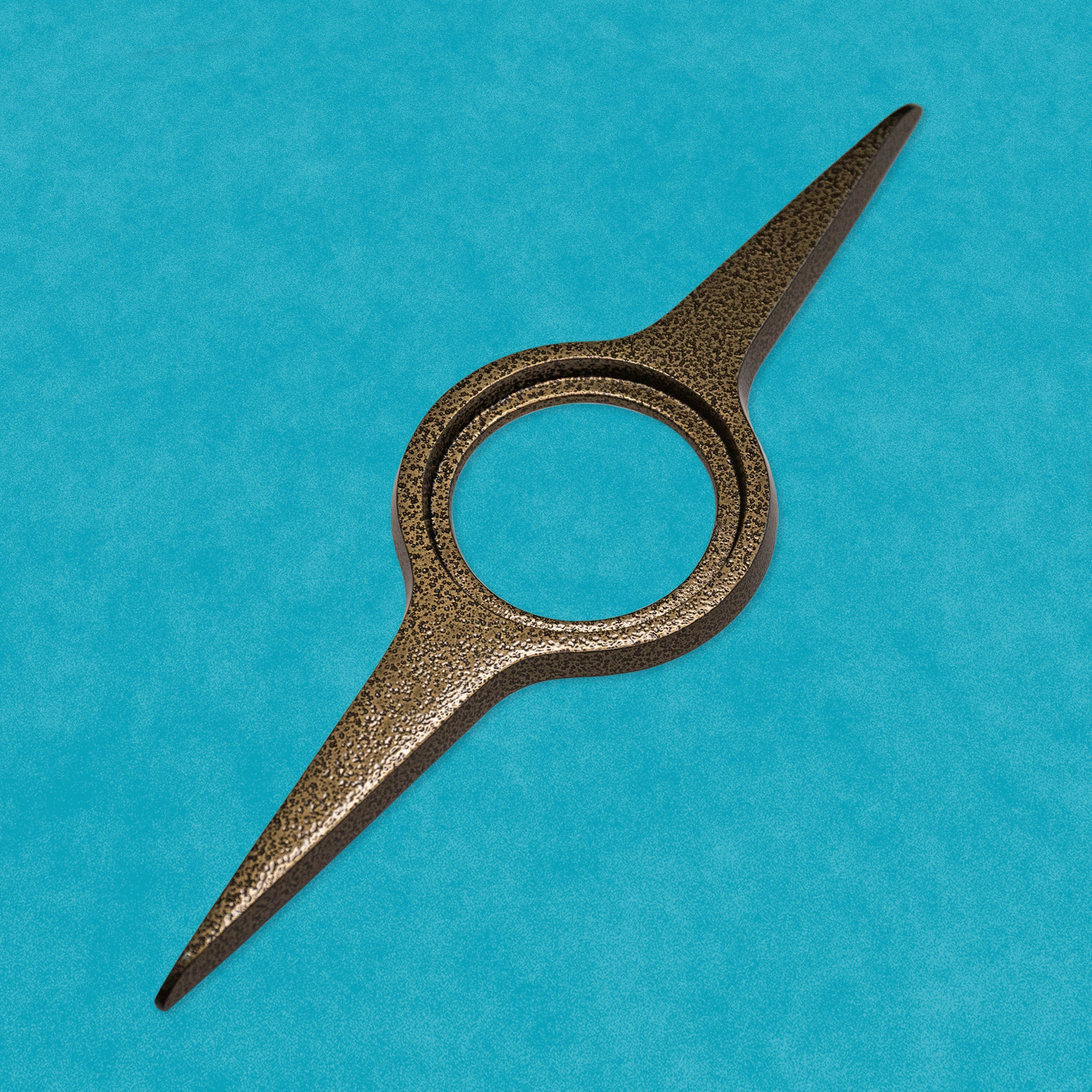 "Zenith" Midcentury Atomic Doorknob Escutcheon Backplate