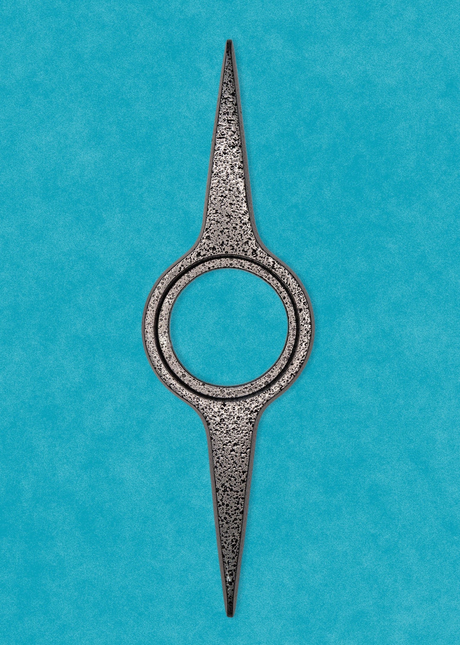"Zenith" Midcentury Atomic Doorknob Escutcheon Backplate