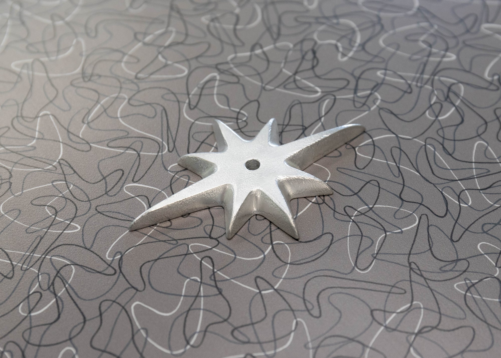 Atomic Starburst Drawer Pull Backing Plate