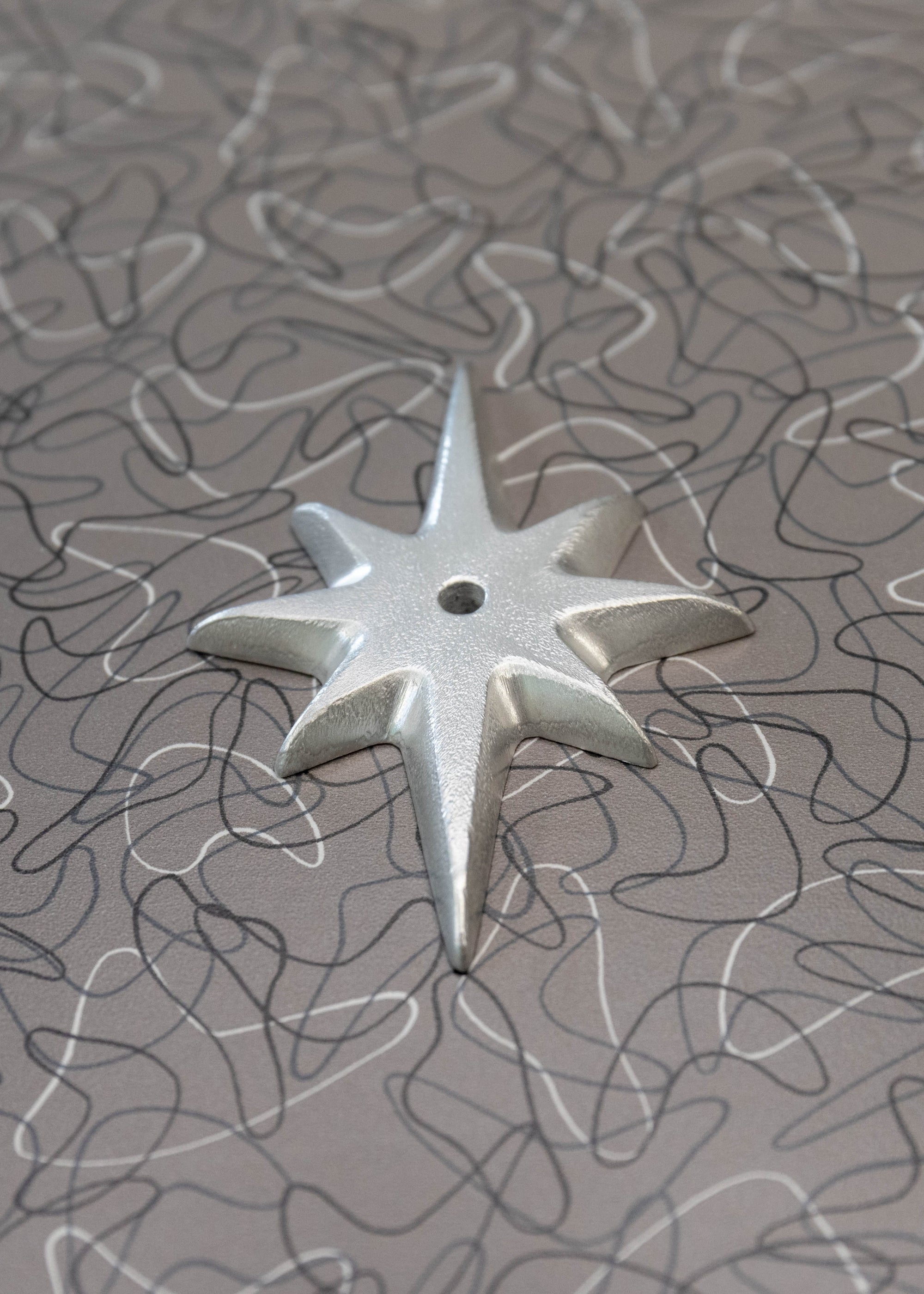 Atomic Starburst Drawer Pull Backing Plate