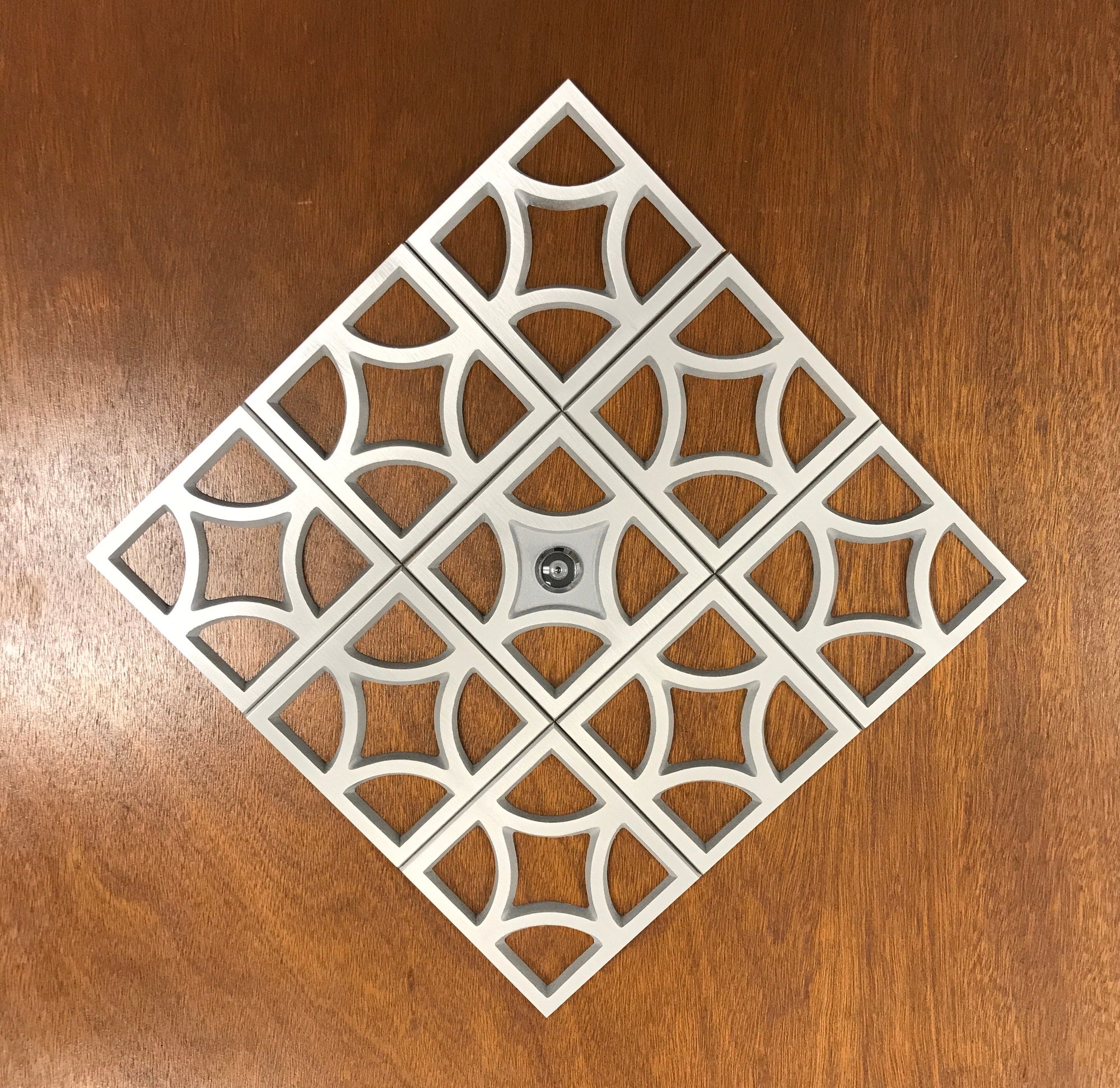 Breeze Block Door Peephole Viewer