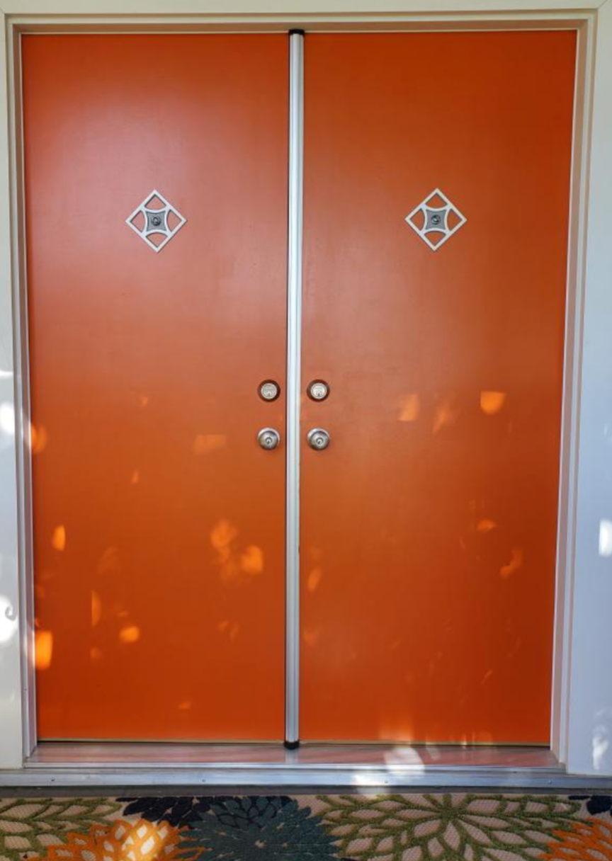 Breeze Block Door Peephole Viewer