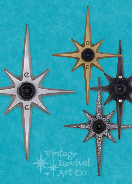 Mid-Century Modern Doorstops & Push Plates