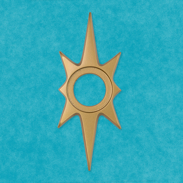 Atomic Starburst Doorknob Escutcheon 10"