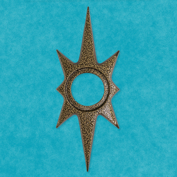 Atomic Starburst Doorknob Escutcheon 10"