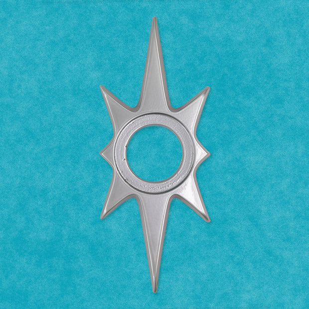 Atomic Starburst Doorknob Escutcheon 10"