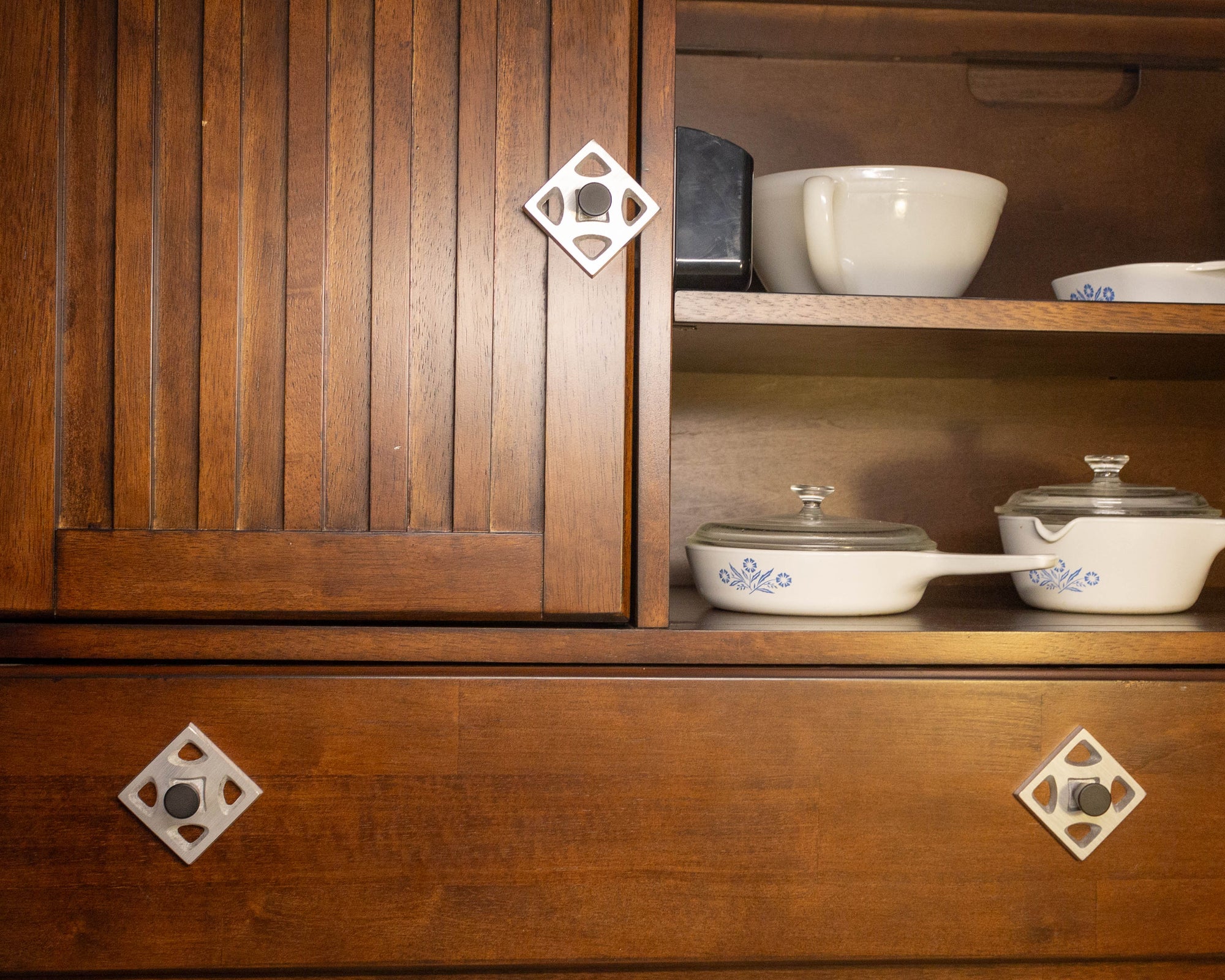 Breeze Block Drawer Pulls and Backing Plates