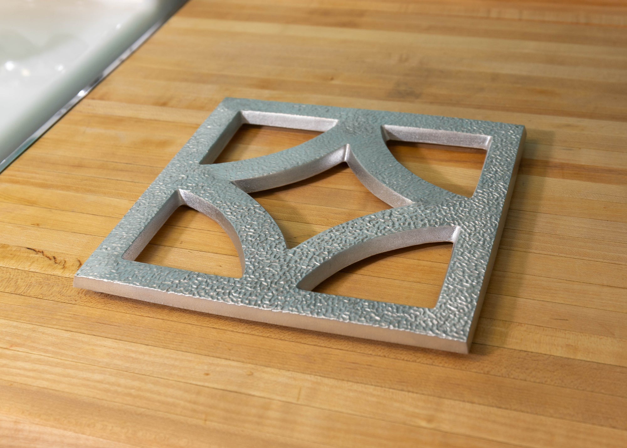 Breeze Block Aluminum Trivet