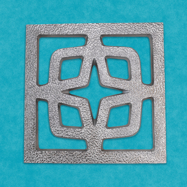 Breeze Block Aluminum Trivet