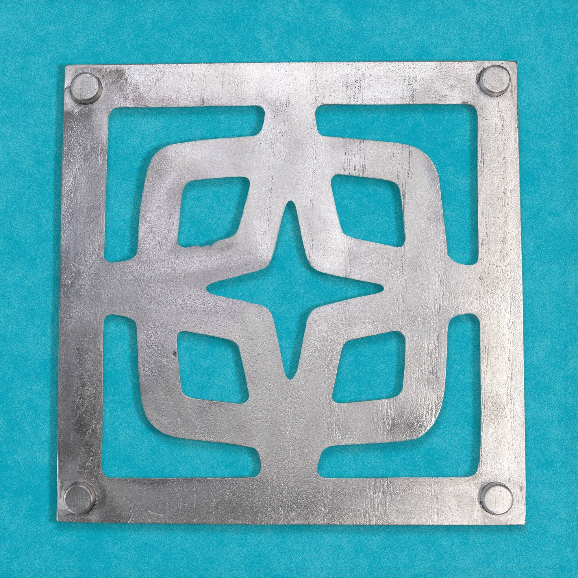 Breeze Block Aluminum Trivet