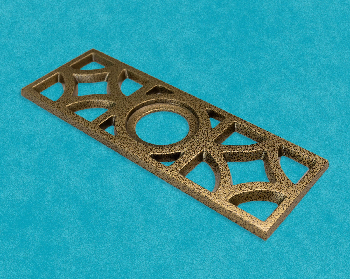 Breeze Block Doorknob Escutcheon
