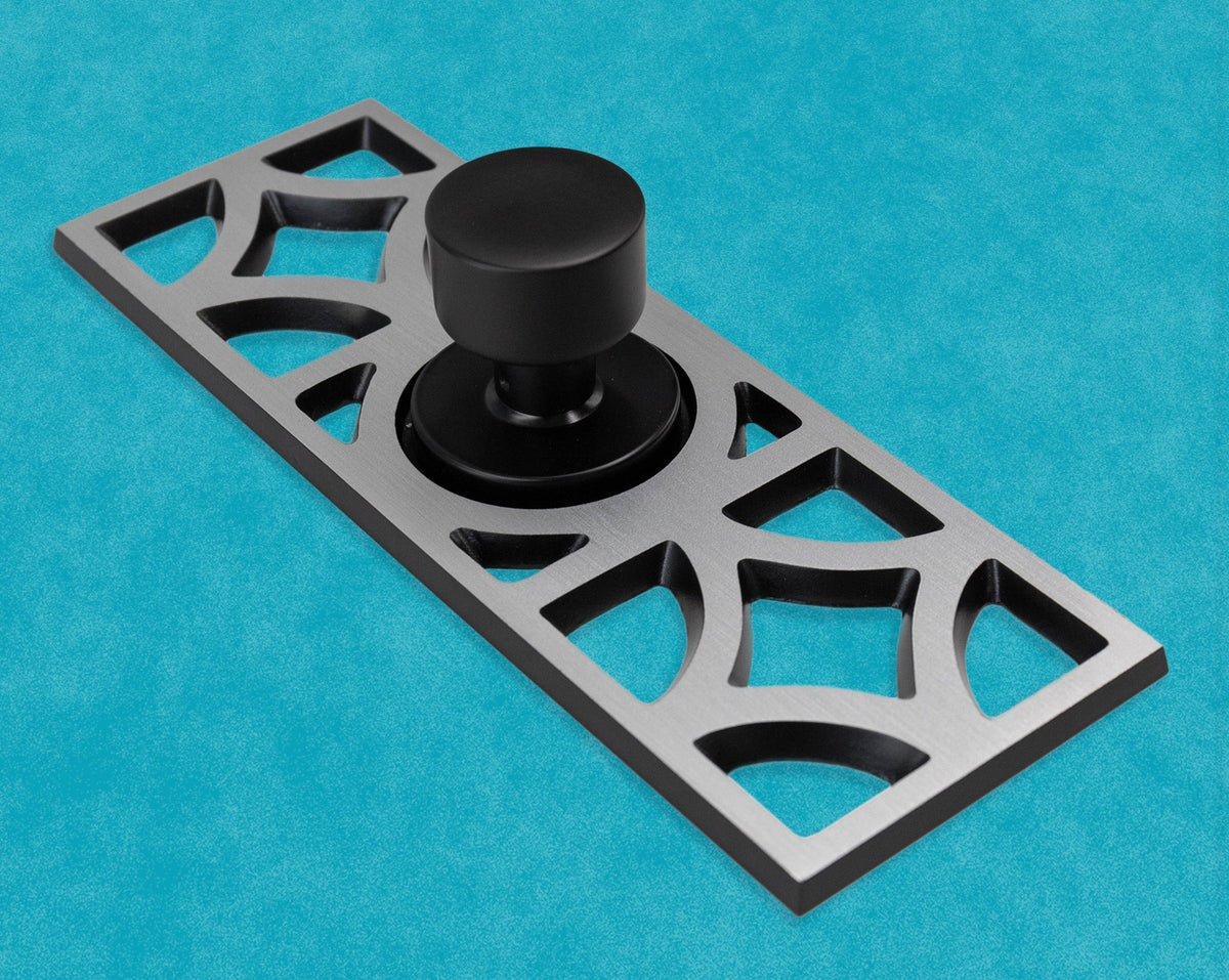 Breeze Block Doorknob Escutcheon