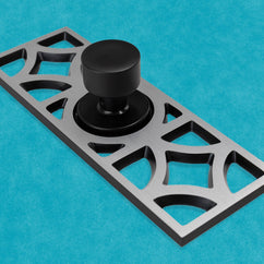 Breeze Block Doorknob Escutcheon