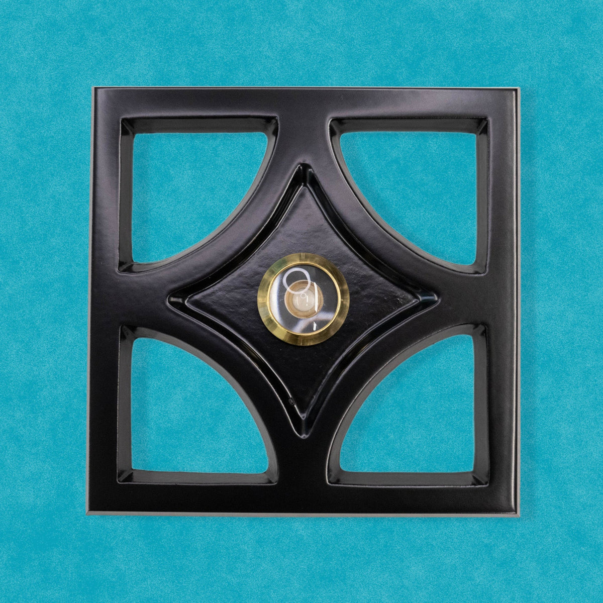 Breeze Block Door Peephole Viewer