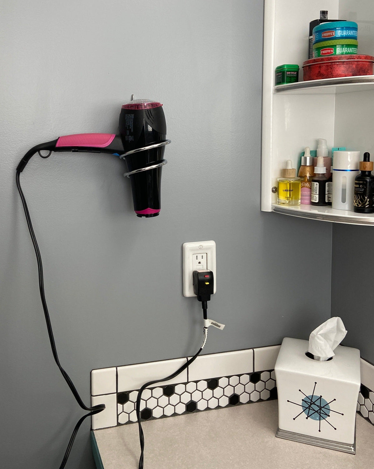 Atomic Starburst Hair Dryer Holder