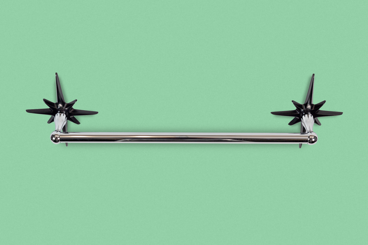 Atomic Starburst Towel Bar — Midnight Star Edition