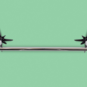 Atomic Starburst Towel Bar — Midnight Star Edition