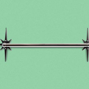 Atomic Starburst Towel Bar — Midnight Star Edition