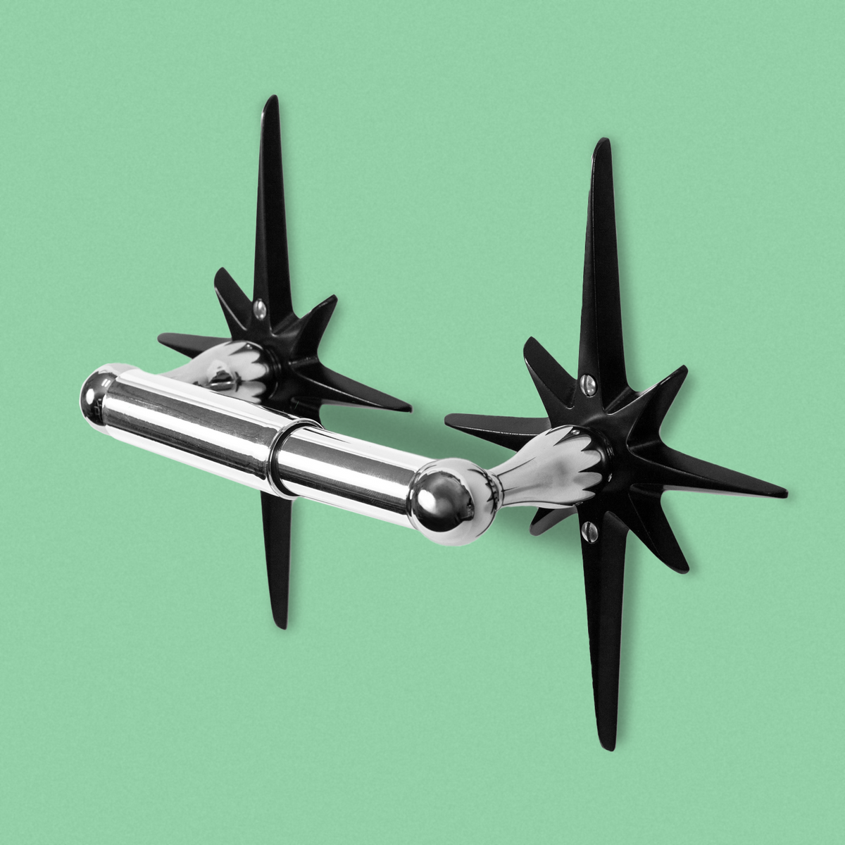 Atomic Starburst Toilet Paper Holder — Midnight Star Edition