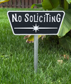 Atomic Starburst "No Soliciting" Sign