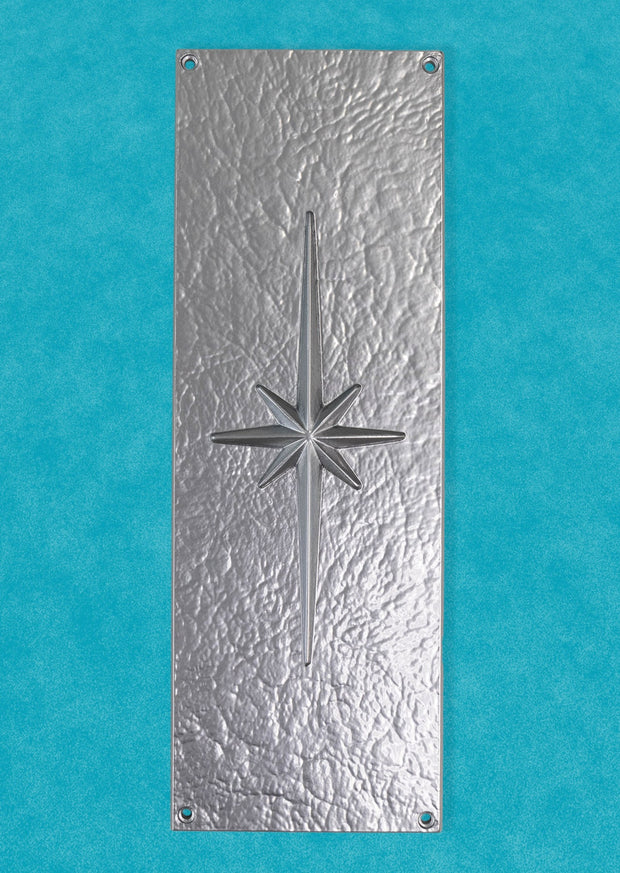 Starburst Door Push Plate
