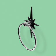 Atomic Starburst Towel Ring — Midnight Star Edition