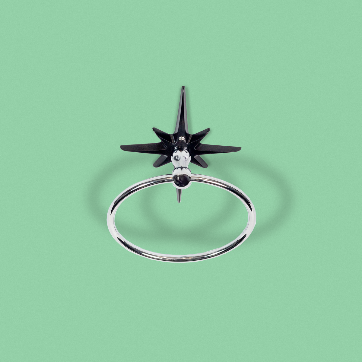 Atomic Starburst Towel Ring — Midnight Star Edition