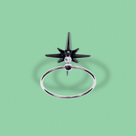 Atomic Starburst Towel Ring — Midnight Star Edition