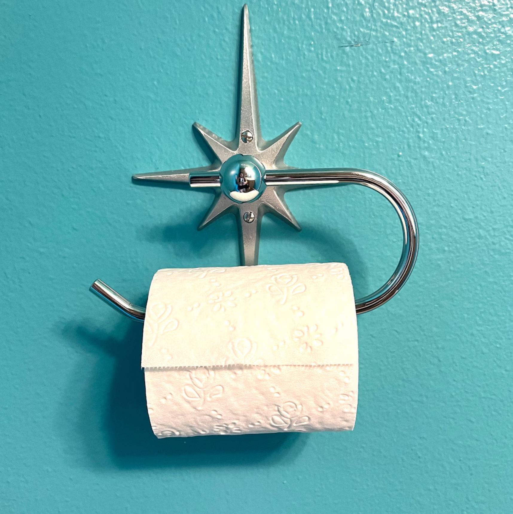 Atomic Starburst European Style Toilet Paper Holder