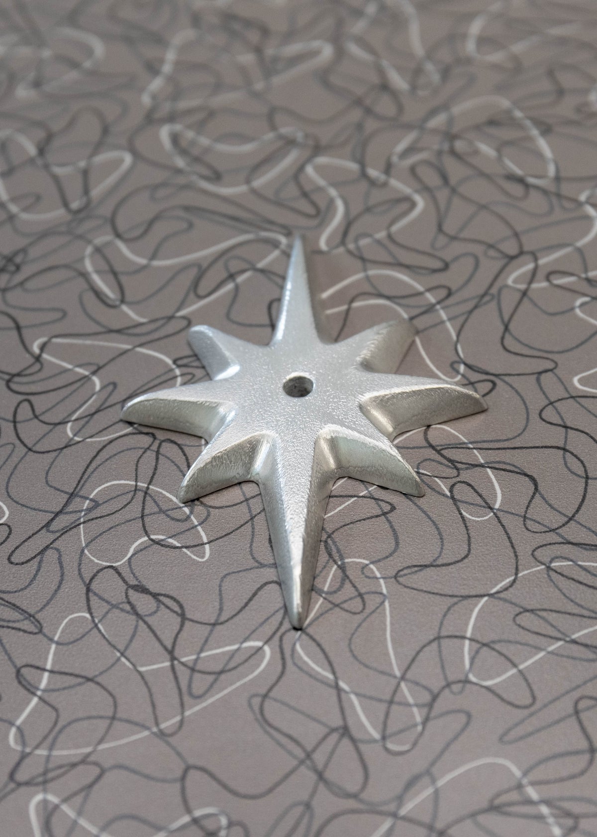 Atomic Starburst Drawer Pull Backing Plate