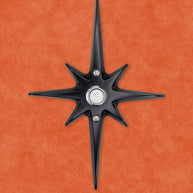 Large Atomic Starburst Doorbell Button