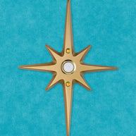 Large Atomic Starburst Doorbell Button