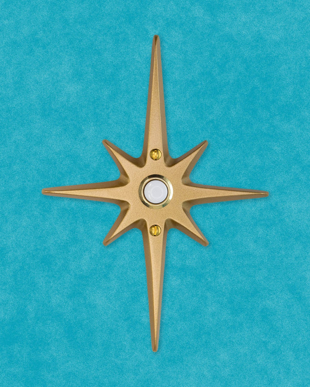 Large Atomic Starburst Doorbell Button