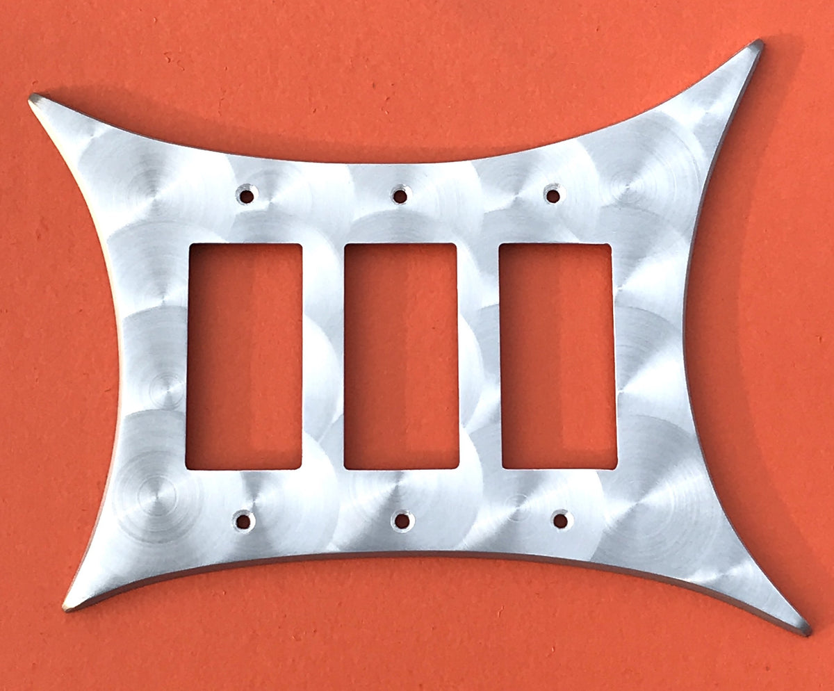 Atomic Triple Switch & Outlet Wall Plates