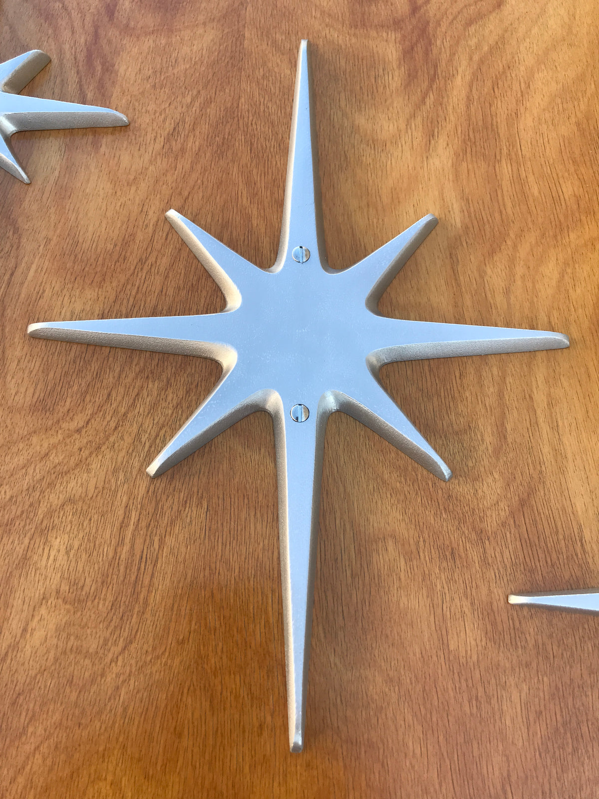 Atomic Starburst Door Trio — 10½-Inch Center Star