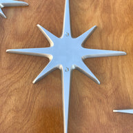 Atomic Starburst Door Trio — 10½-Inch Center Star